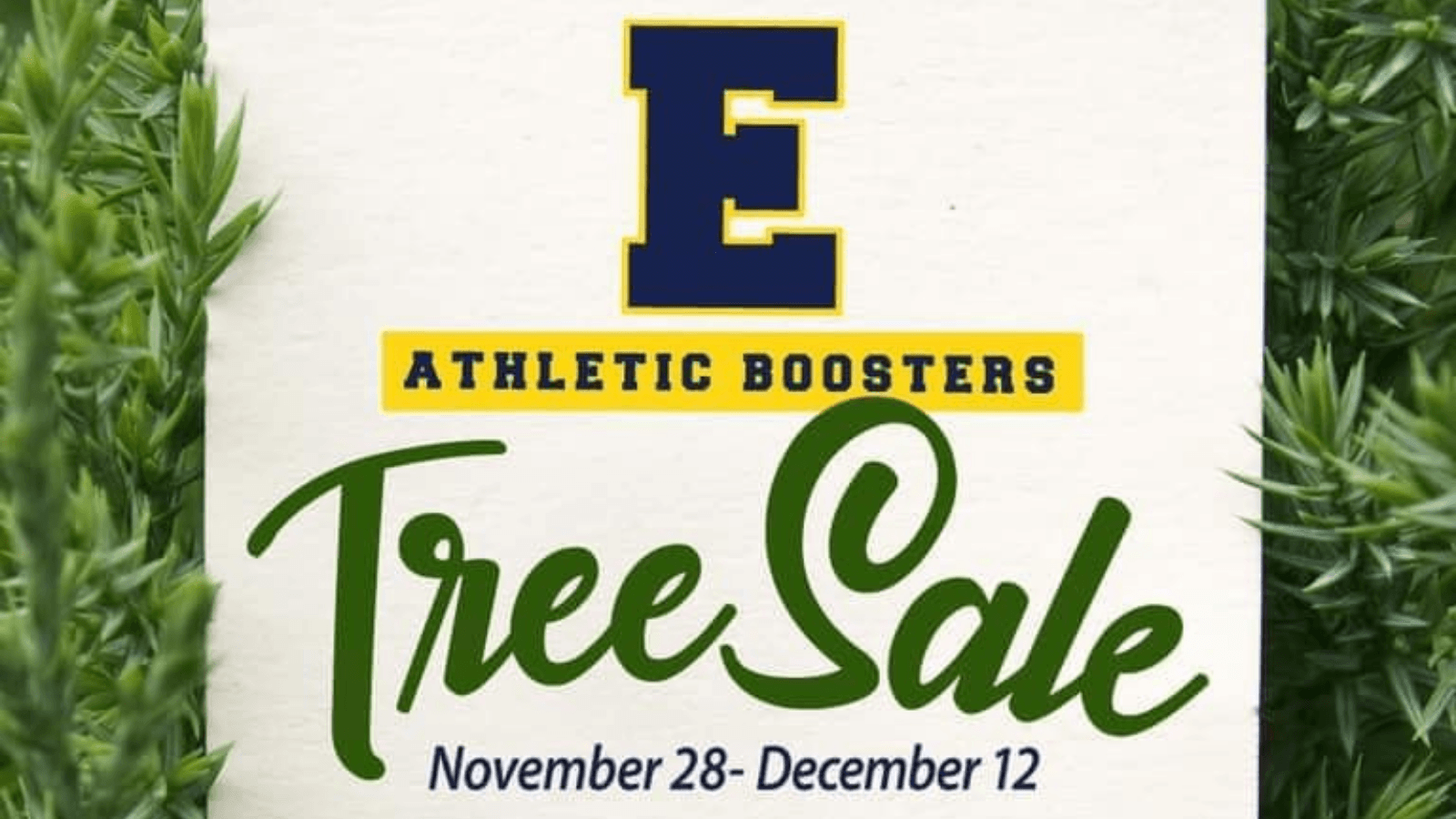 EGR Athletic Boosters Tree Sale