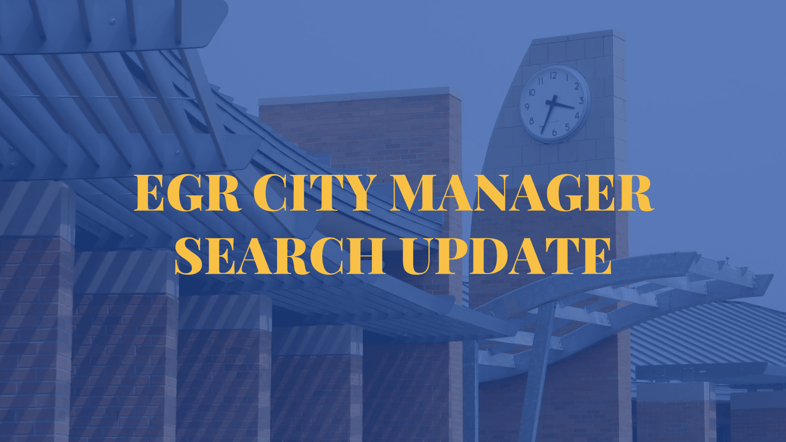 City Manager Search Update, City Hall