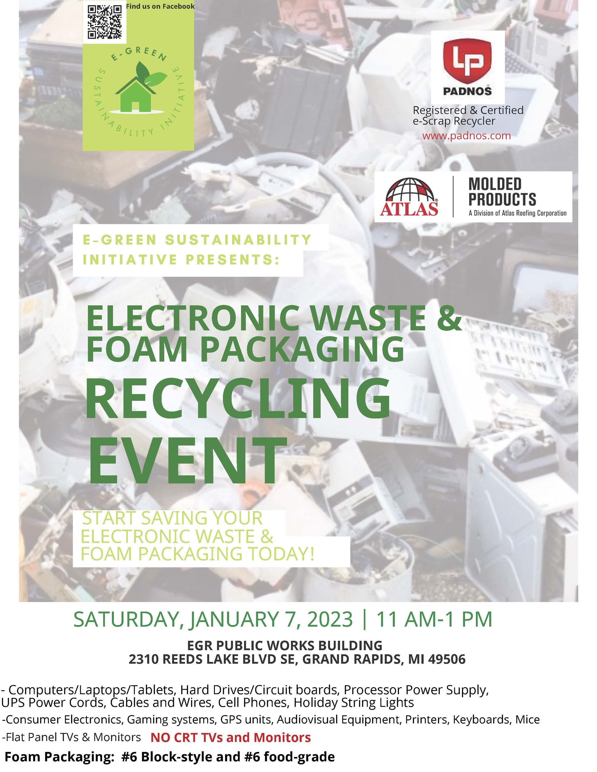 Foam and E-waste Jan 7