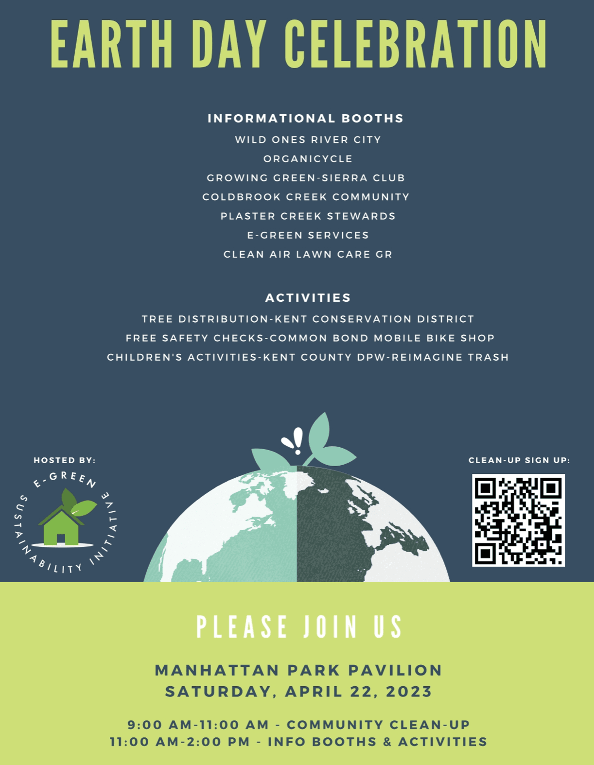 E-GReen Sustainability Initiative 2023 Earth Day Event