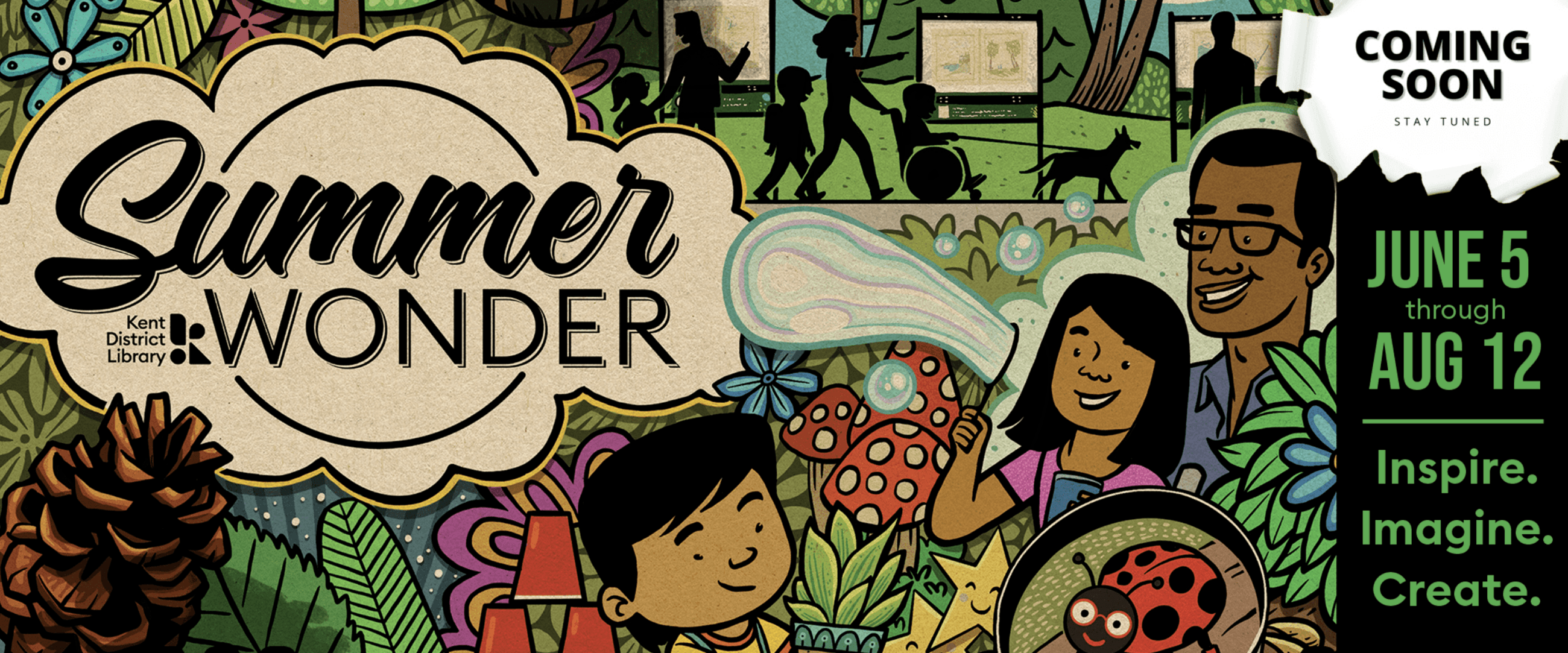 KDL Summer Wonder June 5-Aug. 12. Details coming soon.