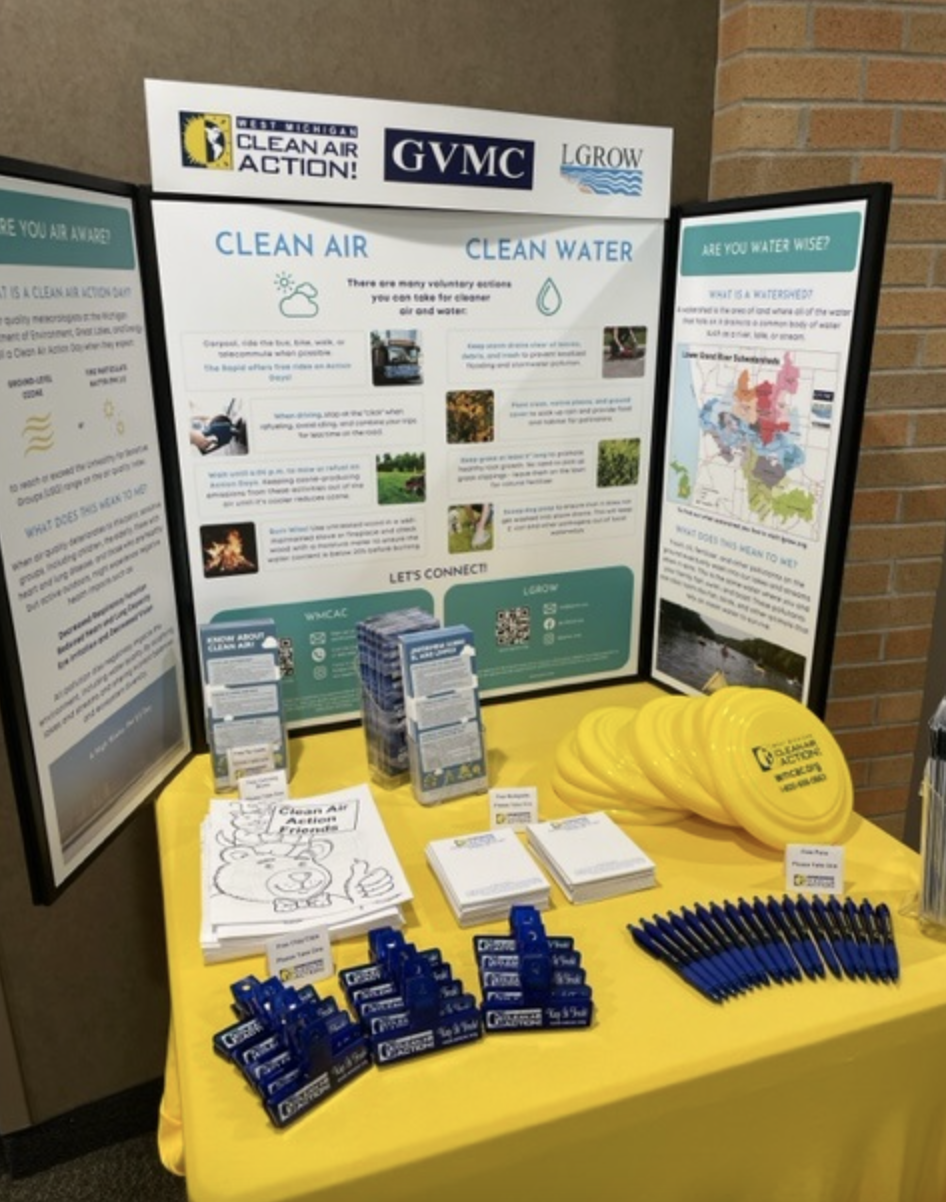 Public Works air quality information table