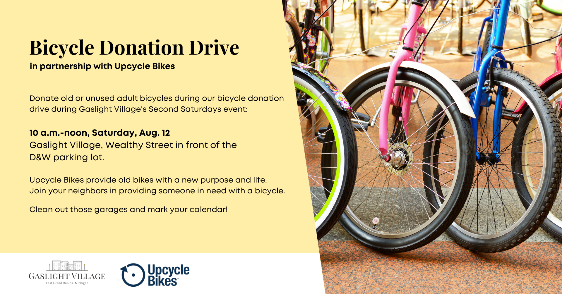 Bicycle donation drive