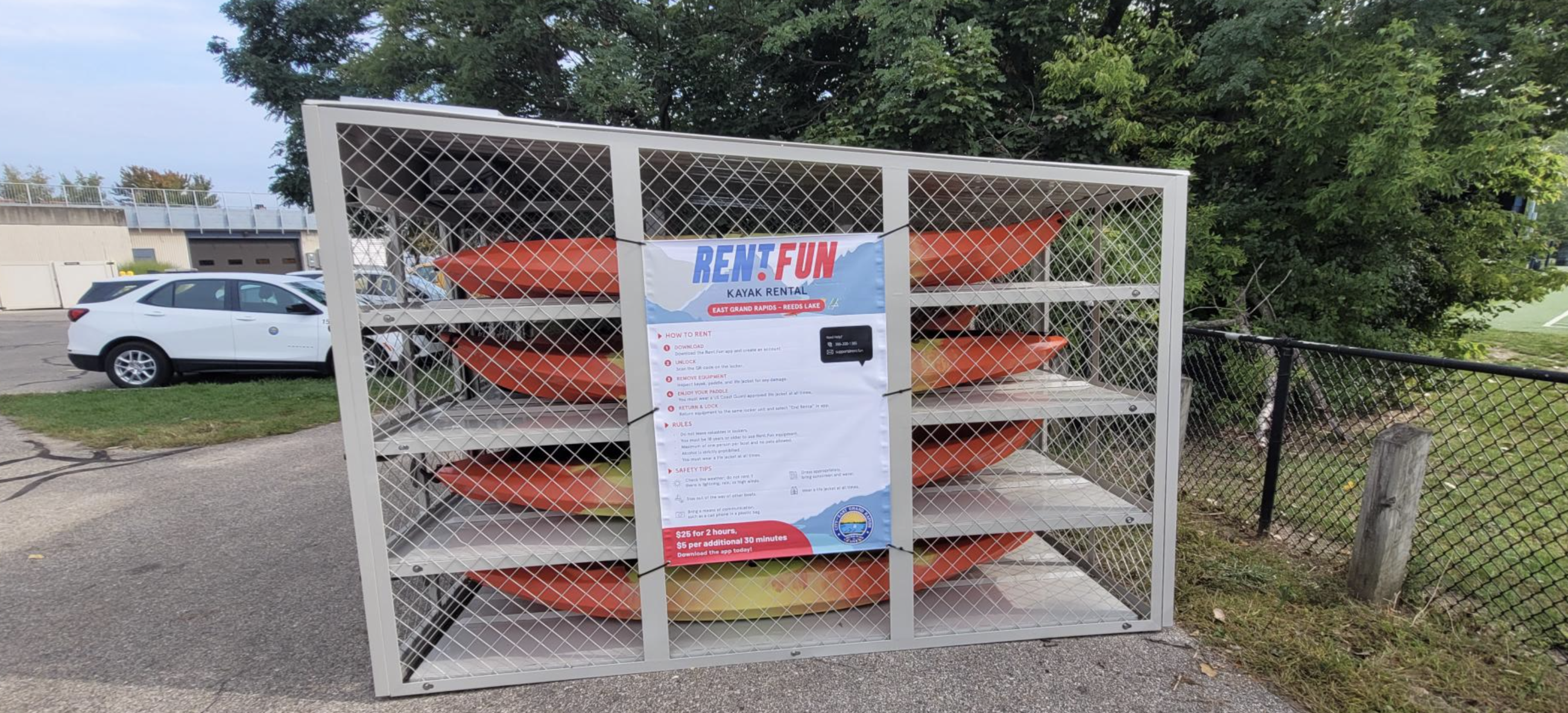 kayak kiosk