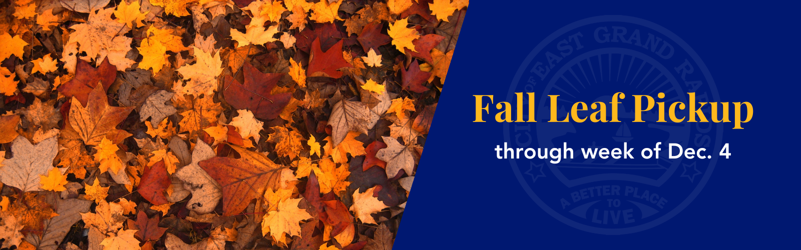 Fall leaf pickup through week of Dec. 4