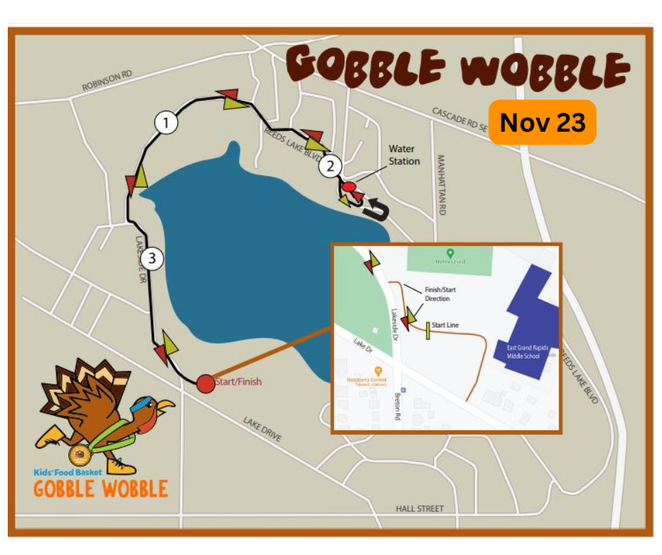 Gobble Wobble Course Map 2023