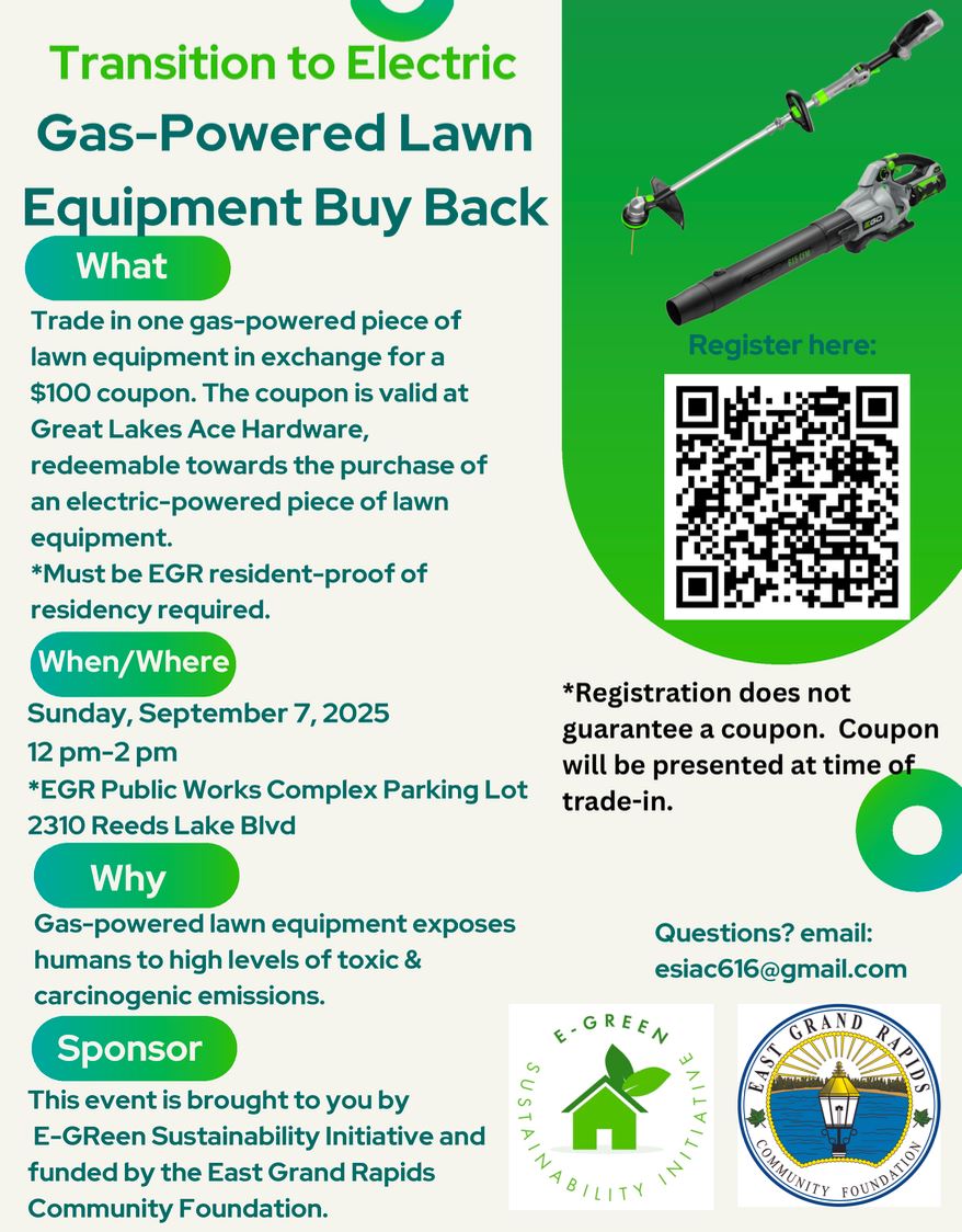 Gas powered equipment exchange 2025